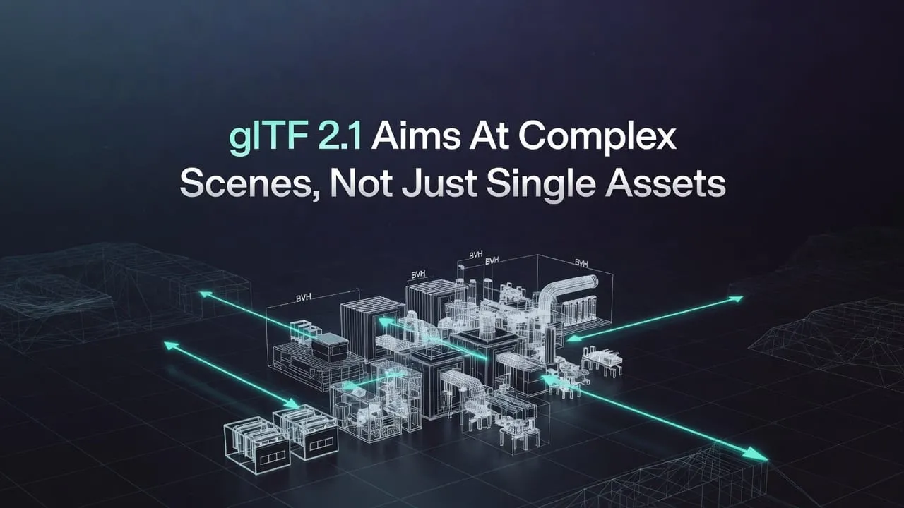 glTF 2.1 Aims At Complex Scenes, Not Just Single Assets